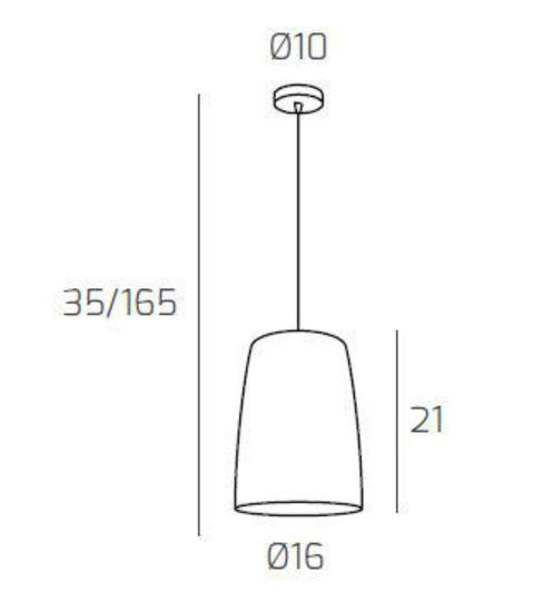 Lampada a sospensione per comodino camera da letto vetro cromato