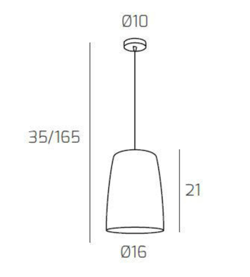 Lampada a sospensione vetro rame shade toplight