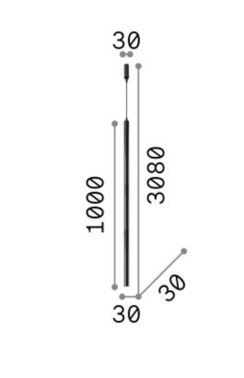 Ideal lux ultrathin sp d100 round cromo lampada a sospensione per isola cucina