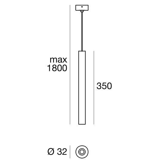 Lampada per isola a sospensione bianca e nera 3000k linealight baton