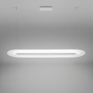 Optiline stilnovo lampadario moderno bianco led 47w dimmerabile