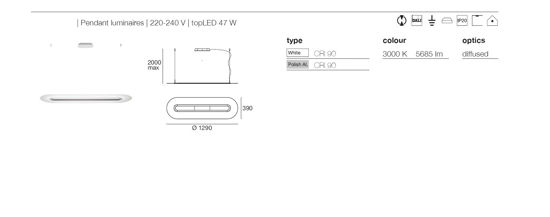 Stilnovo optline lampadario moderno led 3000k dimmerabile alluminio