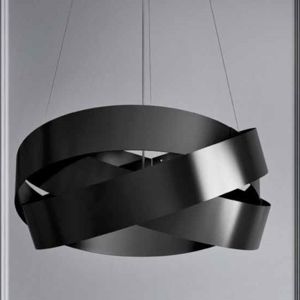 Marchetti pura lampadari  moderno 60cm 3xe27 metallo neri design