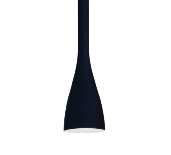 Flut sp1 small idea lux lampada a sospensione per isola cucina vetro nero