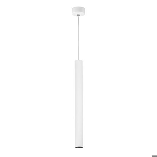 Lampada per penisola a sospensione baton linea light bianco e nero 2.5w 4000k