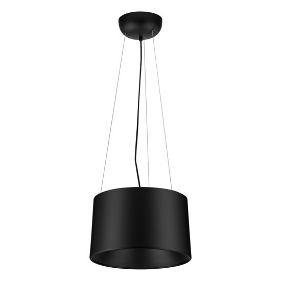 Lampadario da cucina nero cono di metallo led 3000k