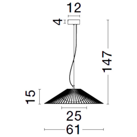 Lampadario nero per sala da pranzo moderna led 21w 3000k