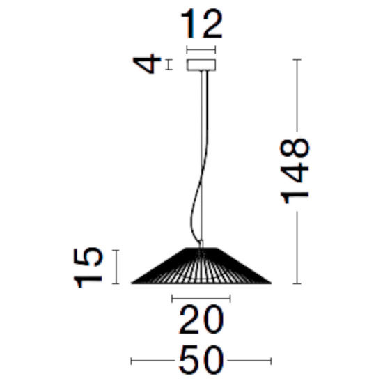 Lampadario cappello nero bianco per sala da pranzo moderna