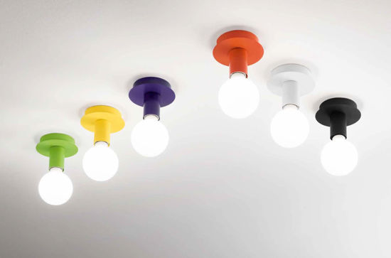 Rosone lampada da soffitto bianco per interni perenz illuminazione