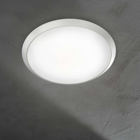 Gemma pl d29 ideal lux plafoniera led 12w 3000k tonda bianca