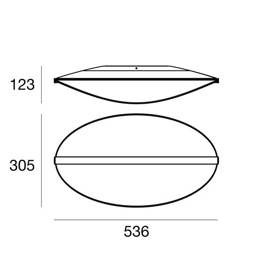 Stilnovo dihpy plafoniera da soffitto led 21w 3000k dimmerabile design moderno