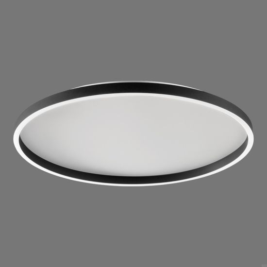 Gea luce aela p-g nero plafoniera led 72w 3000k 4000k