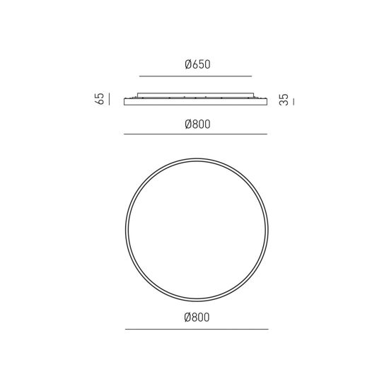 Gea luce aela p-g nero plafoniera led 72w 3000k 4000k