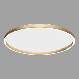 Plafoniera aela oro gea luce led 72w 3000k 4000k rotonda