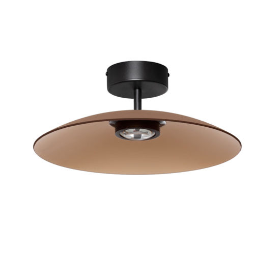 Plafoniera di vetro marrone 40cm led 3000k per cucina