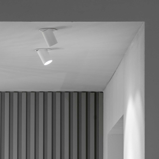 Nova ideal lux faretto da incasso  orientabile bianco per soffitto cartongesso 12w 4000k 220v