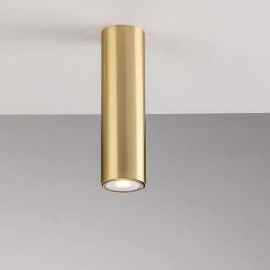 Faretto led da soffitto cilindro oro fp