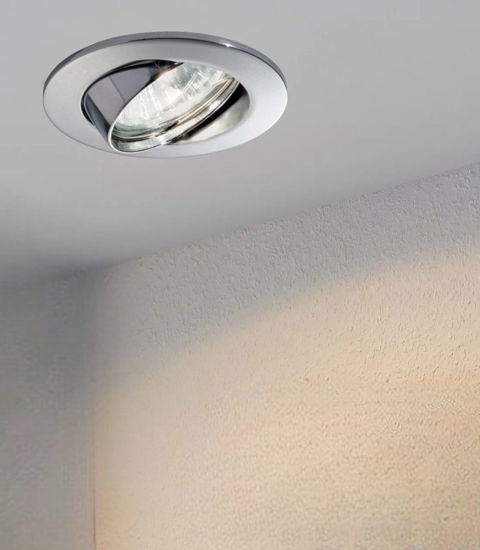 Ideal lux swing fi box 3 faretti orientabili da incasso a soffitto cromo