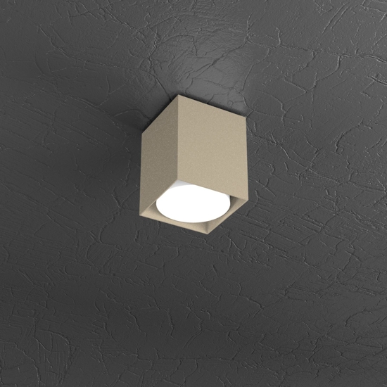 Faretto led da soffitto cubo sabbia quadrato top light