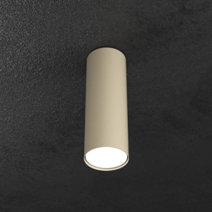 Faretto led cilindro da soffitto colore sabbia top light shape