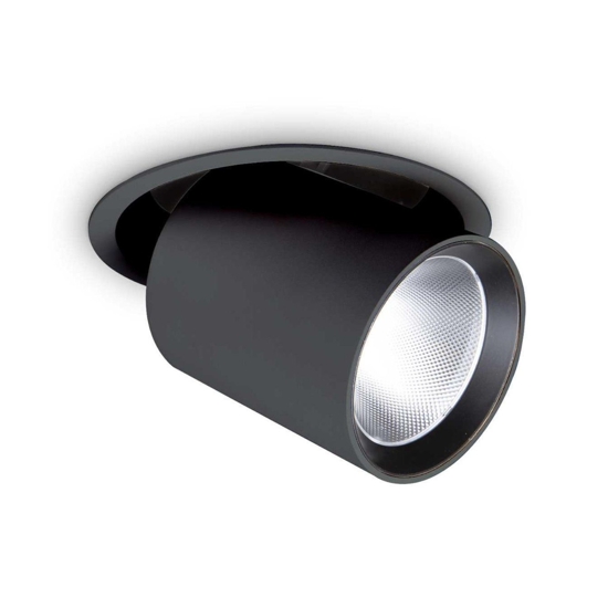 Faretto da incasso  30w 3000k nova fi ideal lux nero orientabile