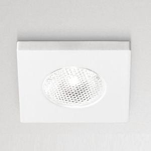 Gea luce glam faretto da incasso  3w 3000k quadrato bianco