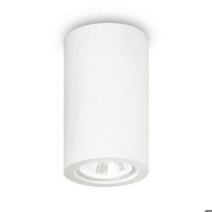 Tower pl1 round ideal lux faretto bianco cilindro gu10