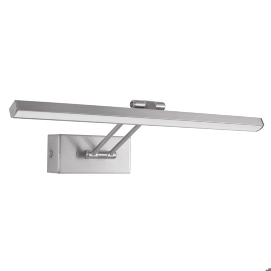 Applique per specchio da bagno 12w 3000k squadrato nickel