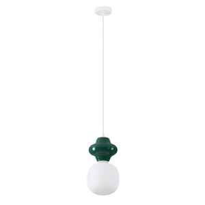 Lampada a sospensione di ceramica verde design moderna