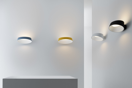 Stilnovo oxygen applique led giallo 3000k dimmerabile moderna