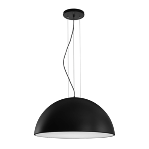 Lampadario cupola 70cm nero per cucina tavolo sala da pranzo