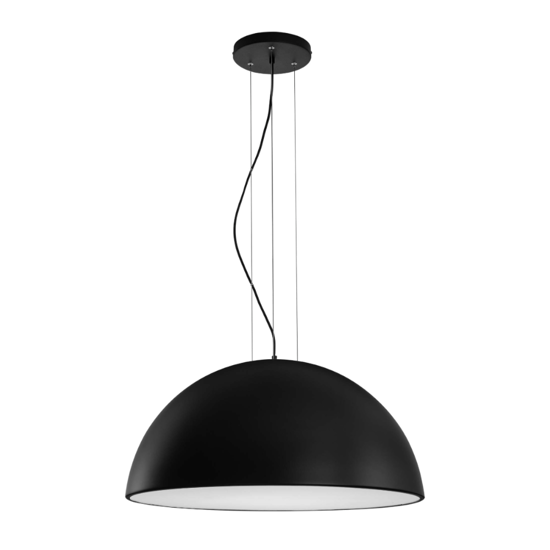 Lampadario cupola 70cm nero per cucina tavolo sala da pranzo