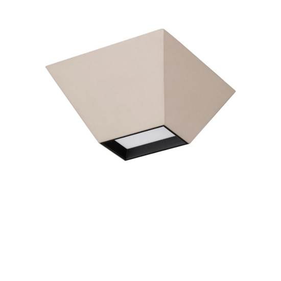 Plafoniera beige moderna led 3000k per ingresso corridoio