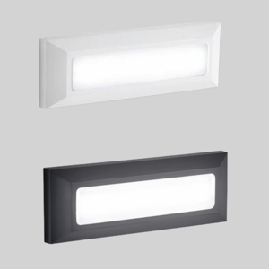 Isyluce segnapasso per esterno led 4w 3000k cover bianco antracite