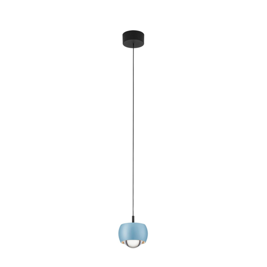 Lampada a sospensione sfera design celeste moderna