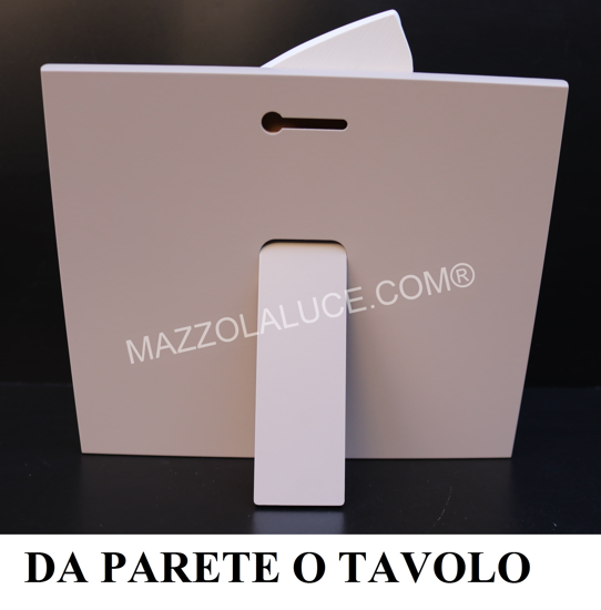 Capezzale da parete 23x23 o tavolo sacra famiglia tortora