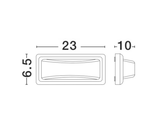 Luce segnapasso da esterno antracite led 6w 3000k 4000k