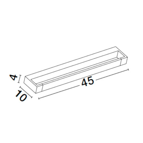 Applique orientabile nero led 12w 3000k per specchio da bagno