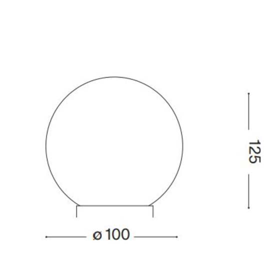 Ideal lux carta tl1 d10 abat jour per cameretta sfera effetto carta