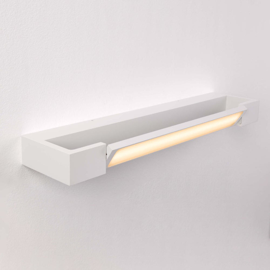 Applique bianco orientabile per specchio da bagno led 12w 3000k