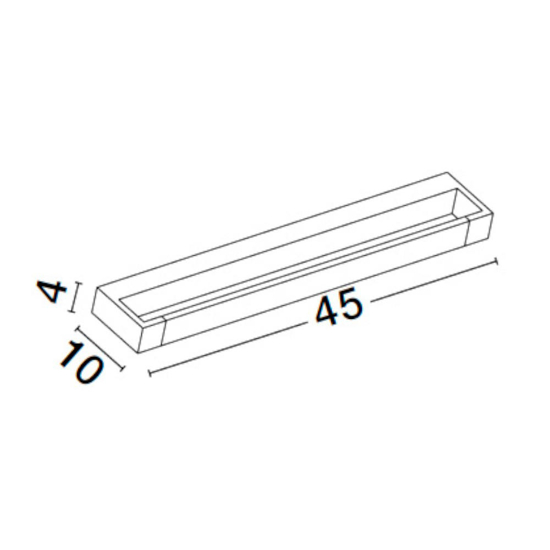 Applique bianco orientabile per specchio da bagno led 12w 3000k