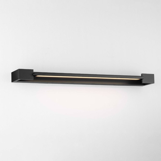 Applique nero orientabile per specchio da bagno led 17w 3000k