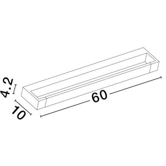 Applique bianco per specchio da bagno parabola orientabile