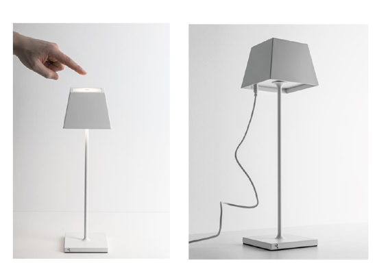 Lampada da tavolino senza fili led portatile foglia oro per ristoranti