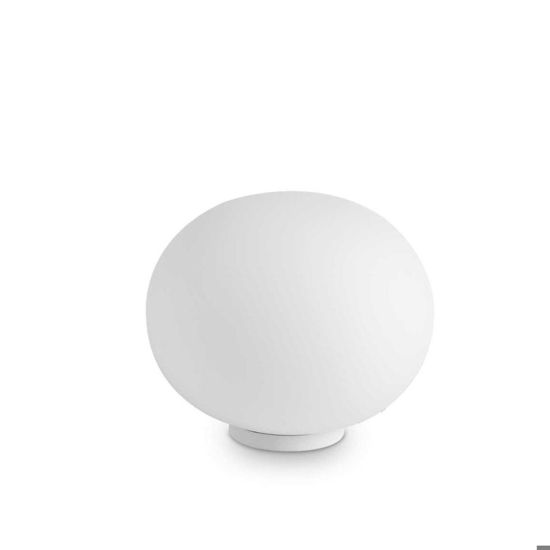 Ideal lux smarties tl1 d30 abat jour da comodino sfera 30cm vetro bianca