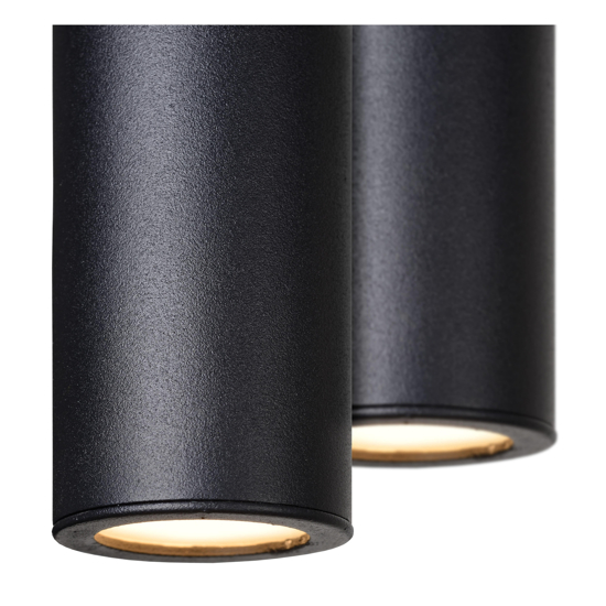 Lampadario moderno per tavolo soggiorno nero 6 luci led dimmerabile