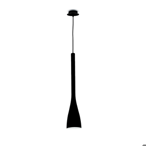 Flut sp1 big ampada a sospensione per penisola vetro nero design ideal lux