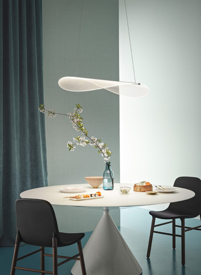 Lampadario moderno led 21w 3000k per salotto stilnovo diphy