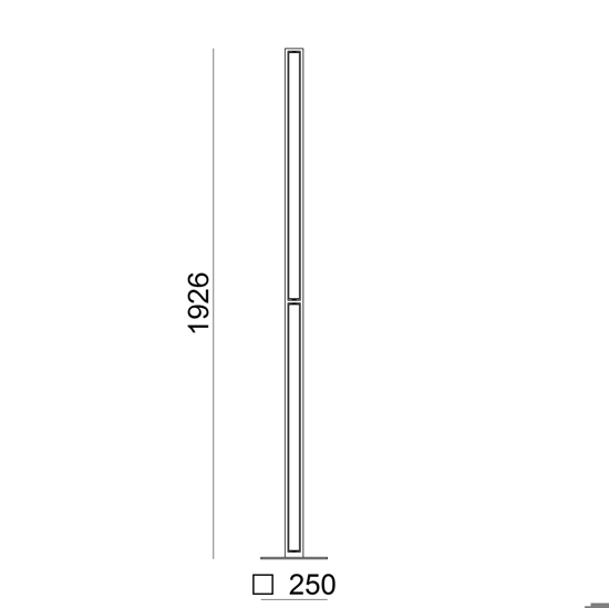 Oxygen stilnovo piantana led 3000k design nera luce orientabile dimmerabile