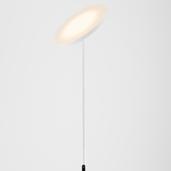 Piantana bianca led 30w 3000k parabola orientabile dimmerabile